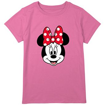 Disney's Minnie Mouse Smiley Face Girls Plus Graphic Tee