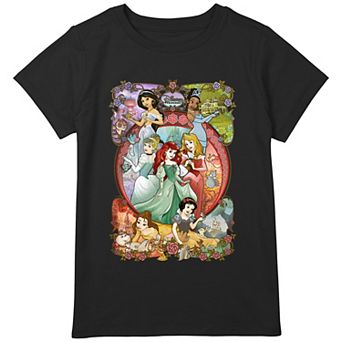 Disney's Princesseses Vignettes Girls Plus Graphic Tee