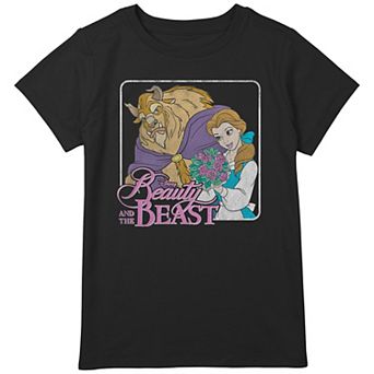 Disney's Beauty And The Beast Belle With Roses Girls Plus Graphic Tee
