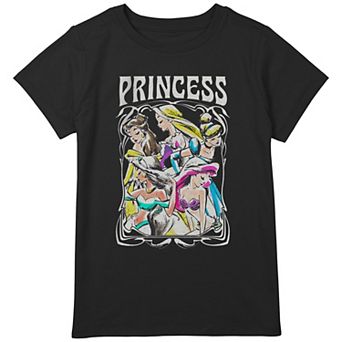Disney's Princesses Profile Portrait Girls Plus Graphic Tee