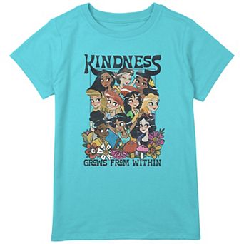 Disney's Princesses Kindness Grows From Within Girls Plus Graphic Tee
