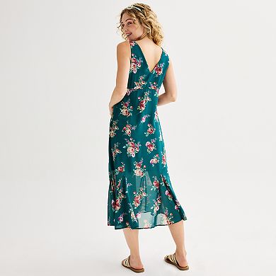 Juniors' Rewind Sleeveless Midi Dress