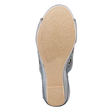 Spring Step Labarnas Women's Leather Slide Sandals