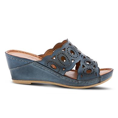 Spring Step Labarnas Women's Leather Slide Sandals