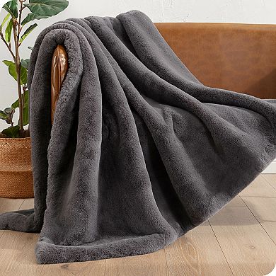 Bare Home Throw Faux Fur Blanket