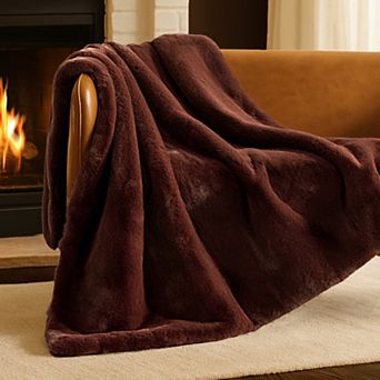 Bare Home Throw Faux Fur Blanket