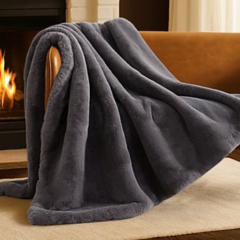 Bare Home Throw Faux Fur Blanket