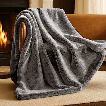 Bare Home Throw Faux Fur Blanket