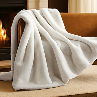 Bare Home Throw Faux Fur Blanket