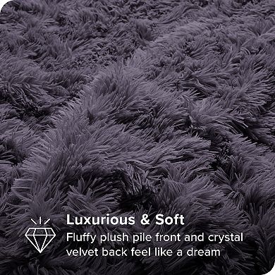 Bare Home Shaggy Faux Fur Duvet Cover