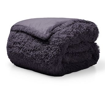 Bare Home Shaggy Faux Fur Duvet Cover