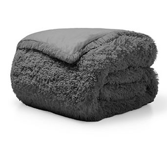 Bare Home Shaggy Faux Fur Duvet Cover