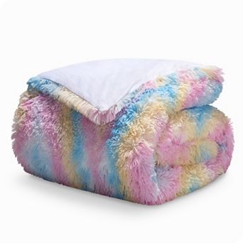 Bare Home Shaggy Faux Fur Duvet Cover