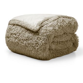 Bare Home Shaggy Faux Fur Duvet Cover