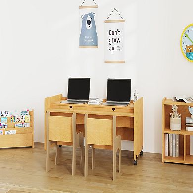 Tot Mate Mobile Kids Desk, Ready-to-assemble