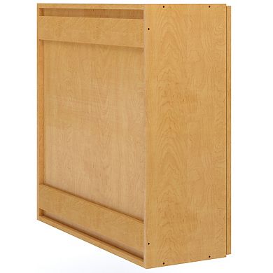 Tot Mate Classroom Storage 4-Compartment Wall Cabinet with Locking Door, Ready-to-assemble