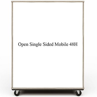 Tot Mate Open Single Sided Mobile Storage Locker, Assembled, Write-on/wipe-off Back, 48h,