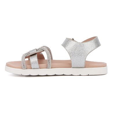 Olivia Miller Lustre Toddler Girl Flat Sandals