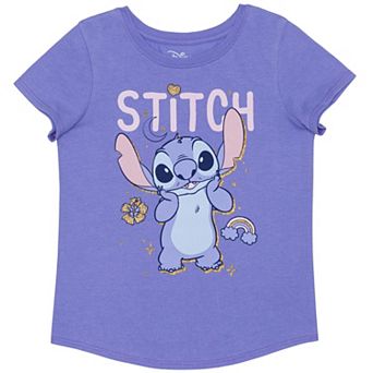 Disney's Lilo & Stitch Girls 4-12 Cute Stitch Sparkle Graphic Tee by Jumping Beans®