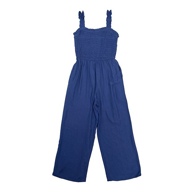 Girls Trixxi Smocked Jumpsuit