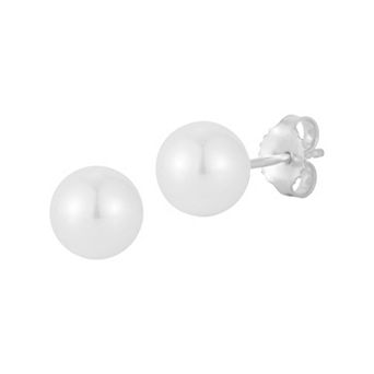 Sunkissed Sterling Freshwater Cultured Pearl Stud Earrings