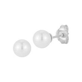 Sunkissed Sterling Freshwater Cultured Pearl Stud Earrings