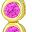 Gold Tone Pink