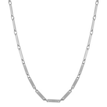 Sunkissed Sterling Bar Chain Necklace