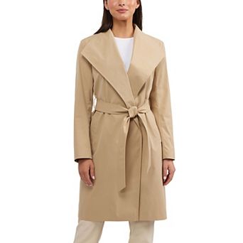Women's Badgley Mischka Virginia Long Trench Coat