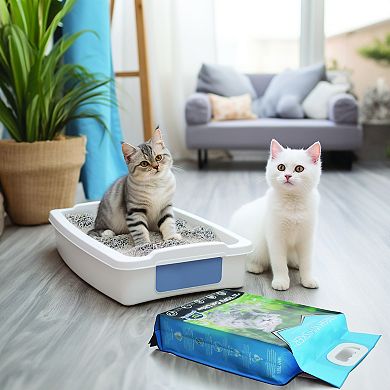 FreshWhisker Cat Litter, Odor Free & Flushable Clumping Tofu Kitty Litter Products for Cat