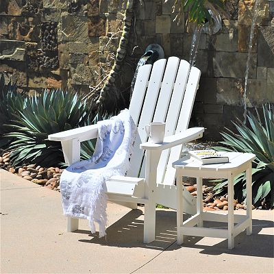 Polyteak classic folding adirondack chair discount