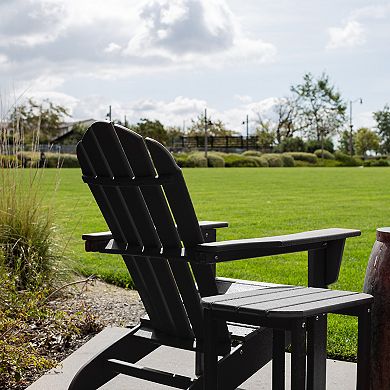 ResinTEAK Essential Adirondack Chair, 20 In Wide Seat, Up to 350lbs for Patio, Porch, Fire Pit