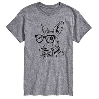 Men's Bunny Bow Tie Graphic Tee