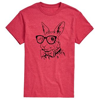 Men's Bunny Bow Tie Graphic Tee