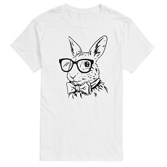 Men's Bunny Bow Tie Graphic Tee