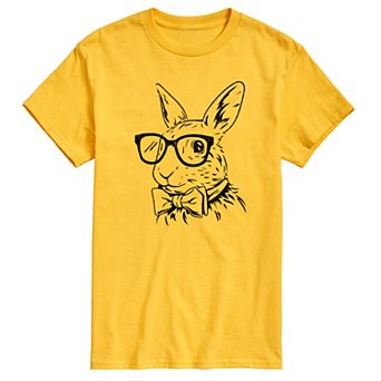 Men's Bunny Bow Tie Graphic Tee