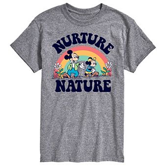 Disney's Mickey Mouse & Friends Men's Nurture Nature Graphic Tee