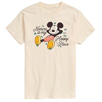 Disney's Mickey Mouse Men's Nature Is My Happy Place Graphic Tee