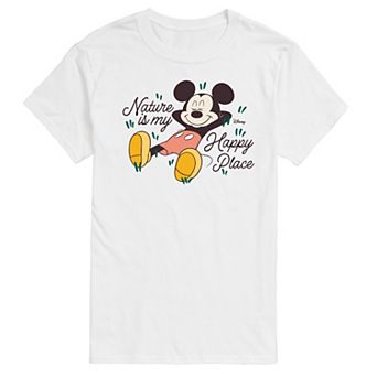 Disney's Mickey Mouse Men's Nature Is My Happy Place Graphic Tee