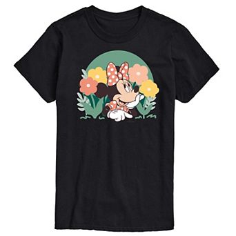 Disney's Minnie Mouse Men's Flowers Graphic Tee