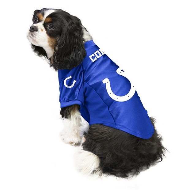 Little Earth Indianapolis Colts Royal Pet Stretch Jersey Size Small