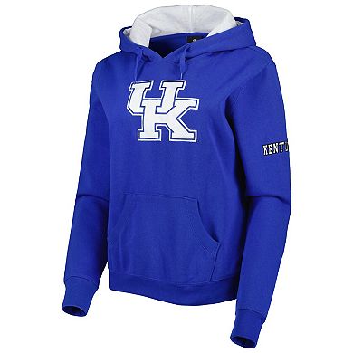 Women's Stadium Athletic Royal Kentucky Wildcats Big Logo Pullover Hoodie