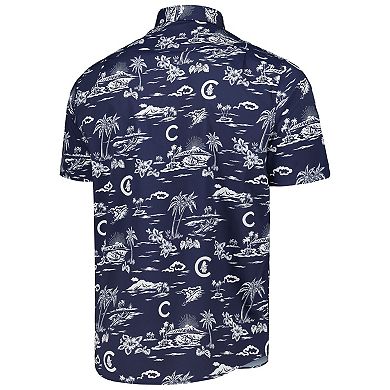 Men's Reyn Spooner Navy Chicago Cubs Kekai Button-Down Shirt