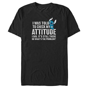 Disney's Lilo & Stitch Attitude Check Stitch Big & Tall Graphic Tee