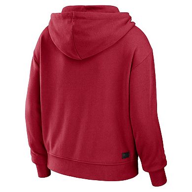 Women's WEAR by Erin Andrews Crimson Oklahoma Sooners Colorblock Full-Zip Hoodie Jacket