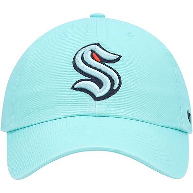 Men's '47 Light Blue Seattle Kraken Logo Clean Up Adjustable Hat