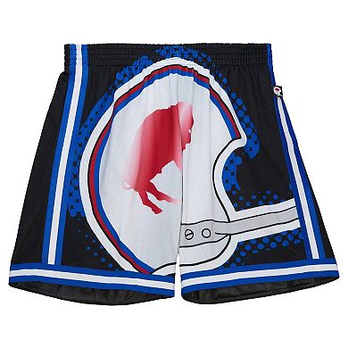 Men's Mitchell & Ness Black Buffalo Bills Big Face 7.0 Fashion Shorts
