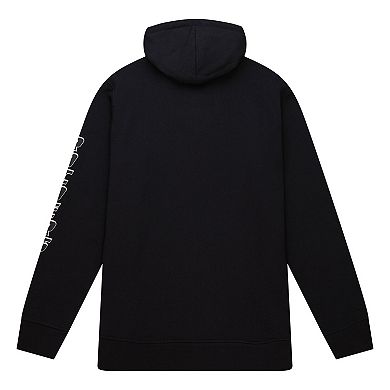 Men's Mitchell & Ness Black Las Vegas Raiders Gridiron Classics Big Face 7.0 Pullover Hoodie