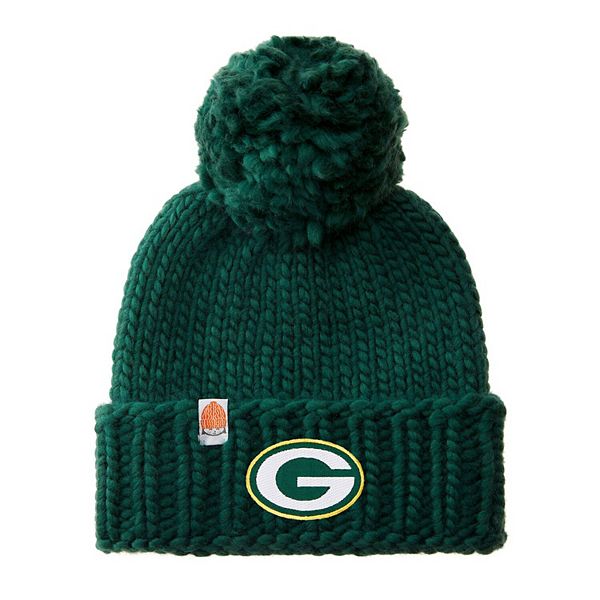 Women's Sh*t That I Knit Green Green Bay Packers Team Logo Cuffed Knit ...