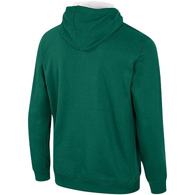 Men's Colosseum Green Charlotte 49ers Team Half-Zip Pullover Hoodie